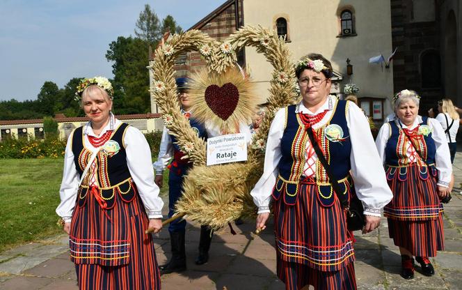 Dożynki 2024 w powiecie starachowickim. W Wąchocku dożynkowe wieńce, korowód i przysmaki