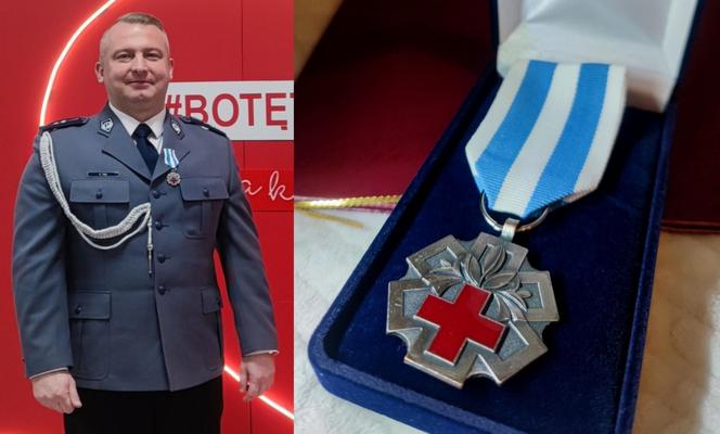 Oddał już ponad 26 litrów krwi! Wyjątkowe odznaczenie dla bydgoskiego policjanta 