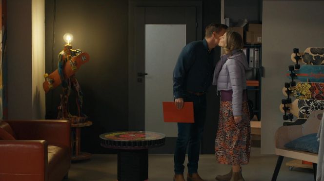 Barwy szczęścia, odcinek 3198. Tomasz (Jakub Sokołowski), Grażyna (Kinga Suchan)