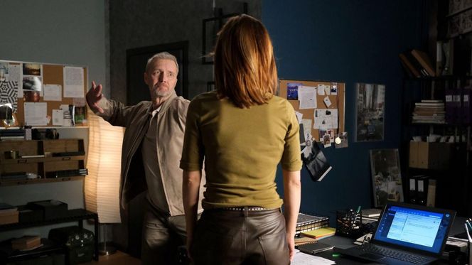 M jak miłość odc. 1874. Kama (Michalina Sosna), Brzeziński (Grzegorz Kowalczyk)