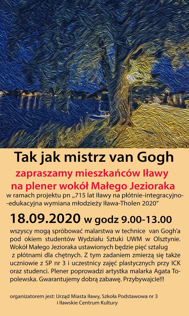 malowanie van gogh - topolewska plakat