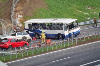 Potężny karambol na S5. Rozbity autobus, Potężna akcja strażaków