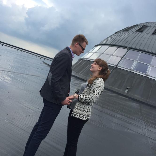 Zaręczyny na dachu Spodka