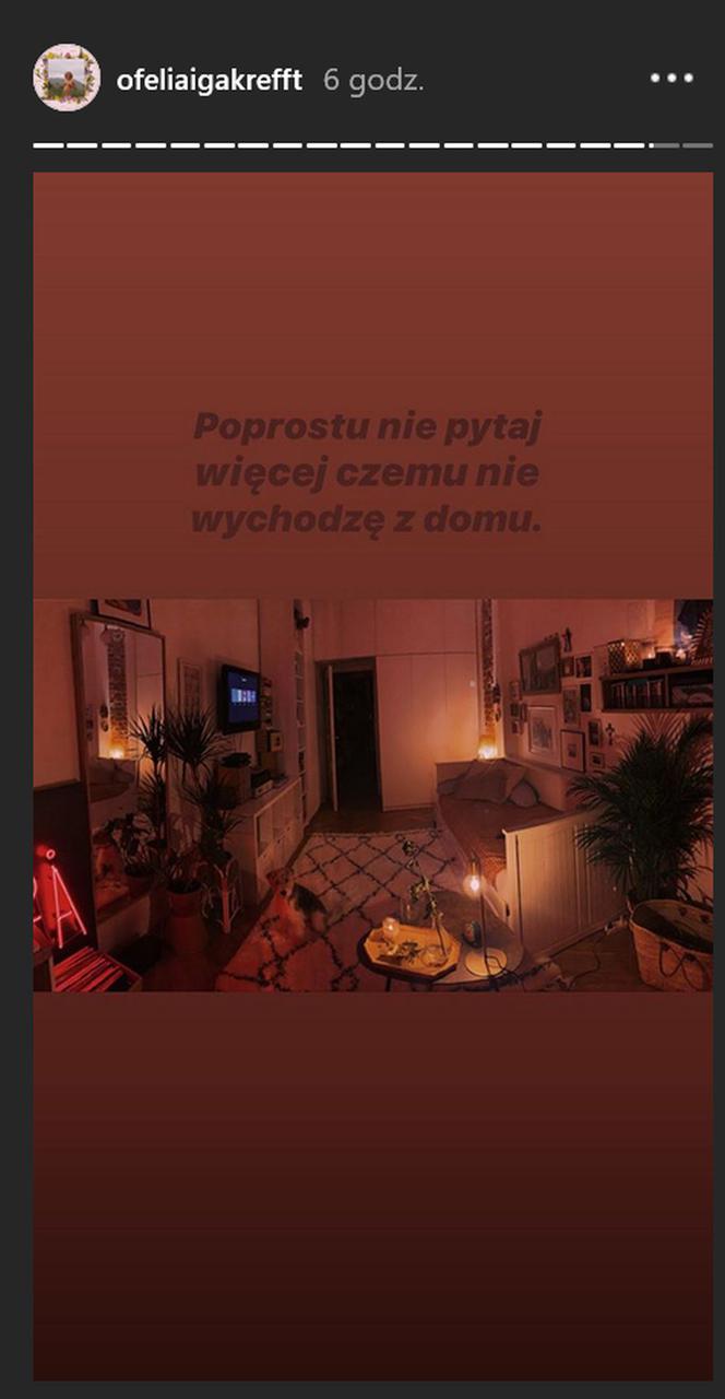 Iga Krefft (Ula z M jak miłość) na Instagramie pokazała mieszkanie