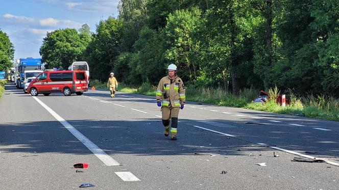 Wpadek na DK2 w pobliżu Zbuczyna