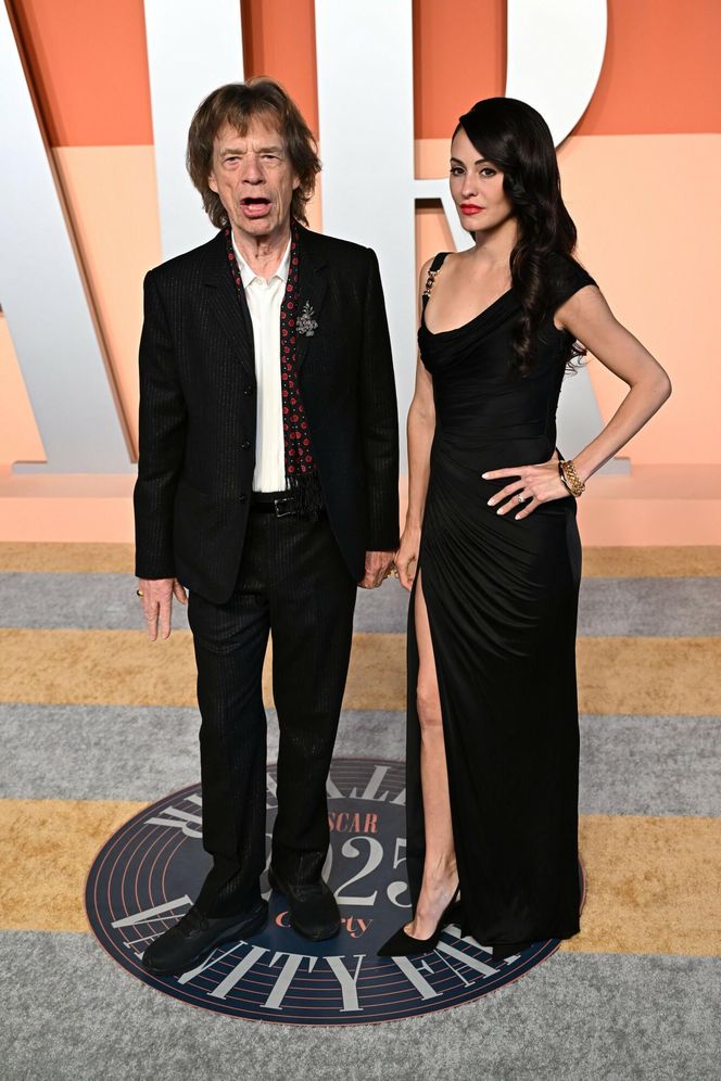 Mick Jagger na Oscarach z 44 lata młodszą narzeczoną