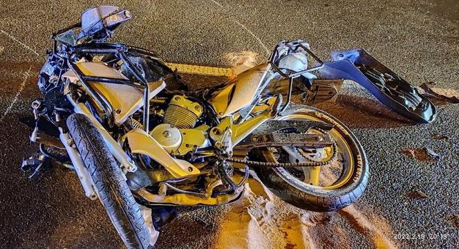 Zajechał drogę motocykliście. 18-latek trafił do szpitala