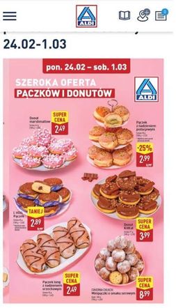Ceny pączków 2025 z gazetek popularnych sklepów 