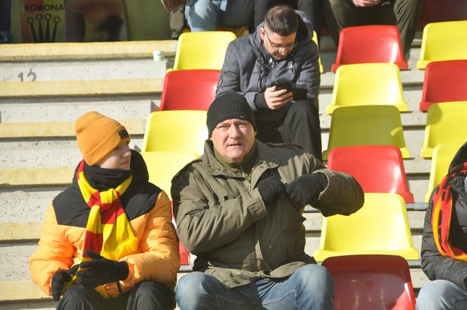 Korona Kielce - Motor Lublin. Kibice na Exbud Arenie