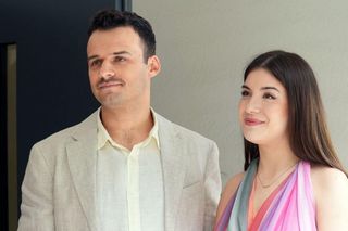 Barwy szczęścia odc. 3079. Agata (Natalia Zambrzycka), Ignacy Kieliszewski (Olaf Staszkiewicz)