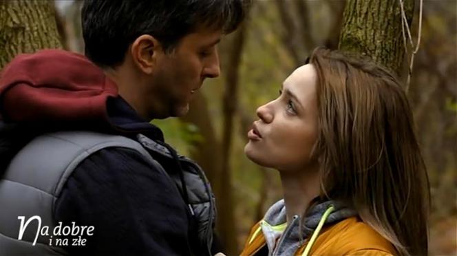 Na dobre i na złe, odc. 767. Dominika (Paulina Gałązka), Marcin (Filip Bobek)