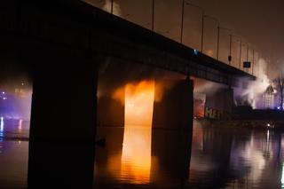 Pożar mostu Łazienkowskiego