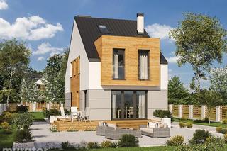 Projekt M235a Stosowny wariant I - dom od strony ogrodu