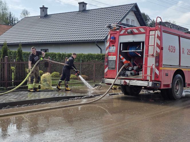 Pawłosiów po powodzi.