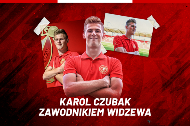 Karol Czubak piłkarzem Widzewa