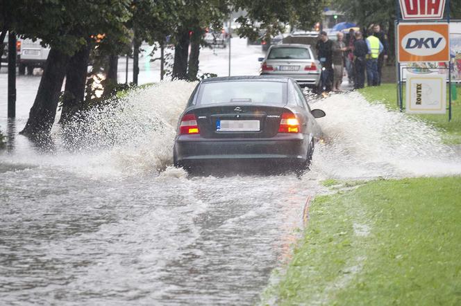 Ulewa w Warszawie