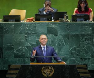 Prezydent RP Karol Nawrocki podczas 80. sesji ONZ w USA