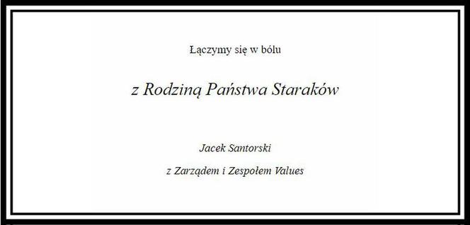 Piotr Woźniak-Starak - nekrologi
