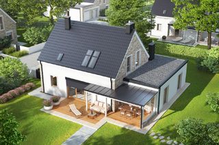 Tradycyjna architektura z nowoczesnymi dodatkami