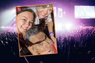 Lucky Joanna! Fanka uwiecznia moment z Robbiem Williamsem