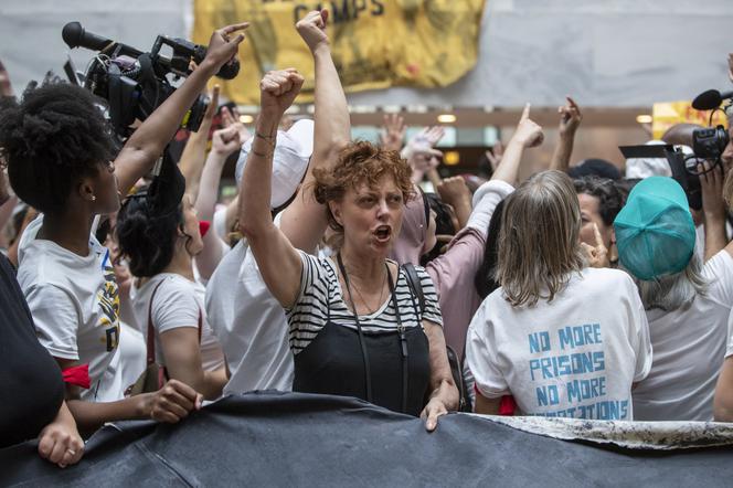 Susan Sarandon na proteście