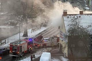 Pożar kamienicy w Zielonej Górze