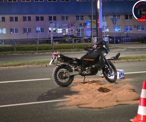 Kierowca audi wjechał w motocyklistę