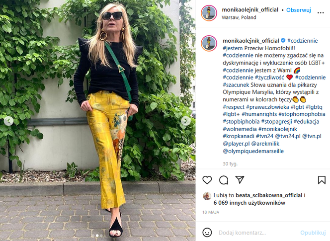 Monika Olejnik i jej dziwne buty