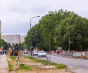 Budowa tramwaju na Stegny w Warszawie