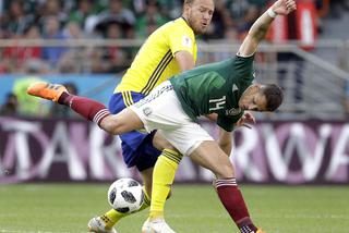 Grupa F: Mecz Meksyk-Szwecja. Andreas Granqvist i Javier Hernandez