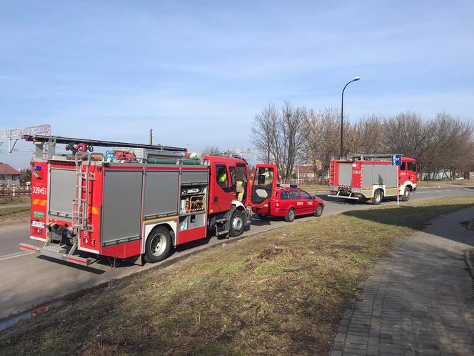 Pożar przy ul. Wrońskiej w Lublinie