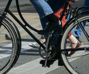 Katarzyna Warnke na giga obcasach łamie przepisy