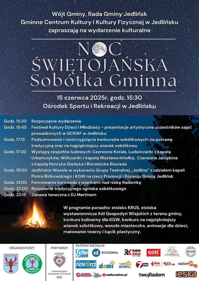 Tradycyjna Sobótka odbędzie się 15 czerwca w Jedlińsku 
