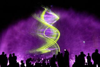 Spektakularne pokazy na fontannie multimedialnej w Lublinie