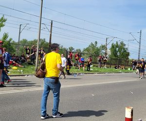 Kibice na meczu Pogoń - Legia