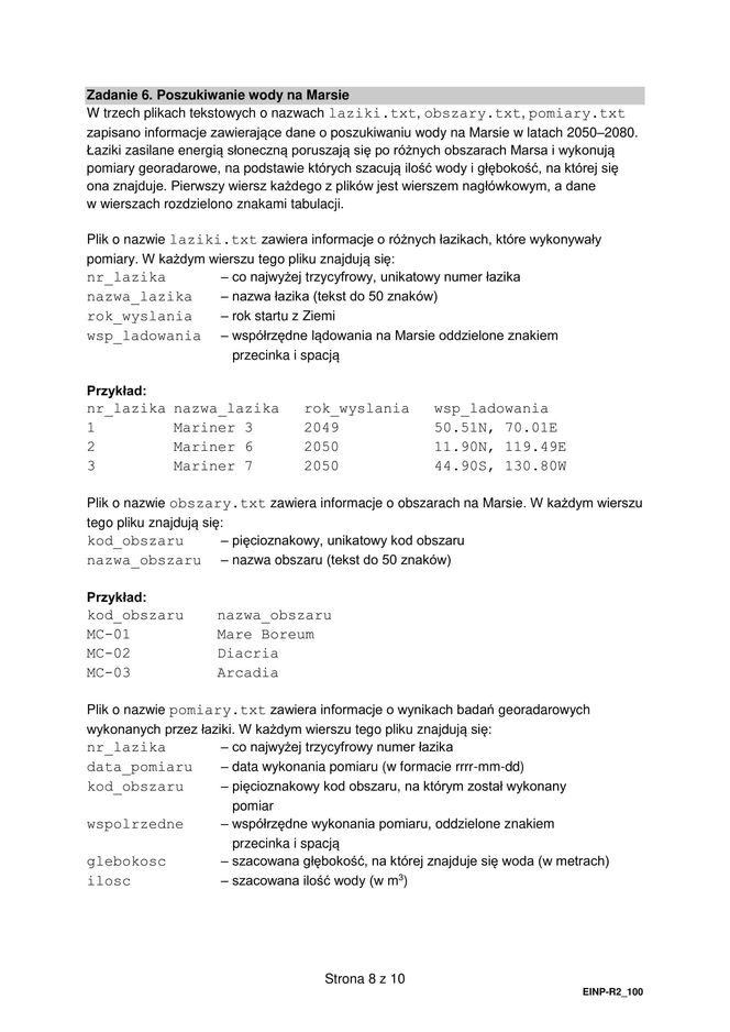 Matura 2025 informatyka rozszerzona - arkusz CKE 14.05.2025 - Formuła 2015