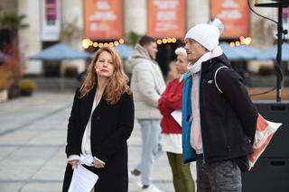 Kwaśniewska i Janda uczciły pamięć tragicznie zmarłego demonstranta