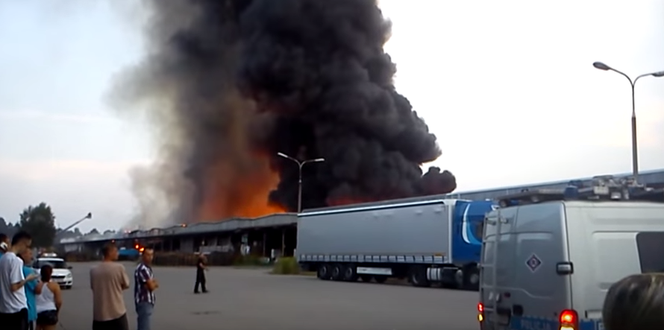 Pożar Zawiercie 10.08.2015