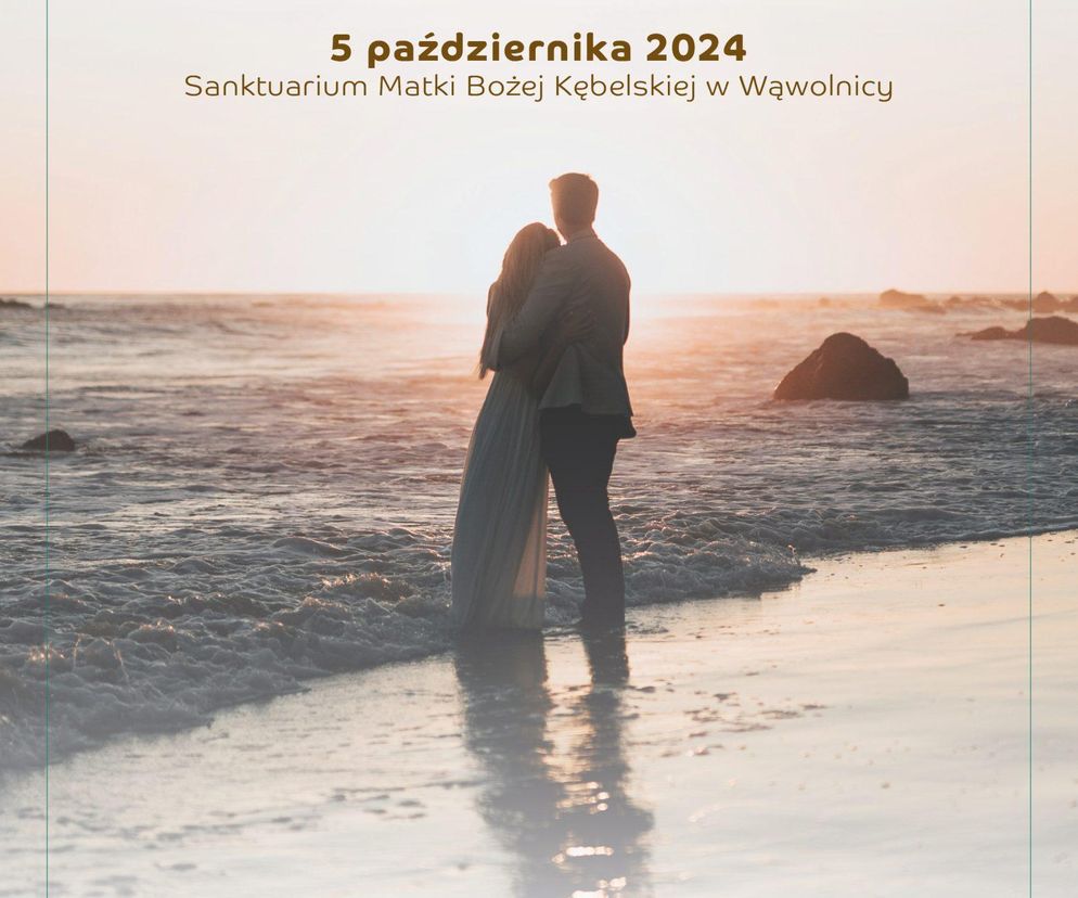 Plakat zapowiadający Pielgrzymkę Małżeństw Bezdzietnych