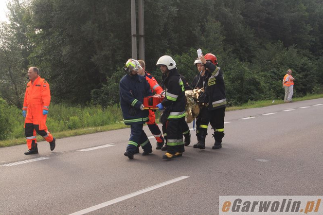 WYPADEK POD GARWOLINEM.