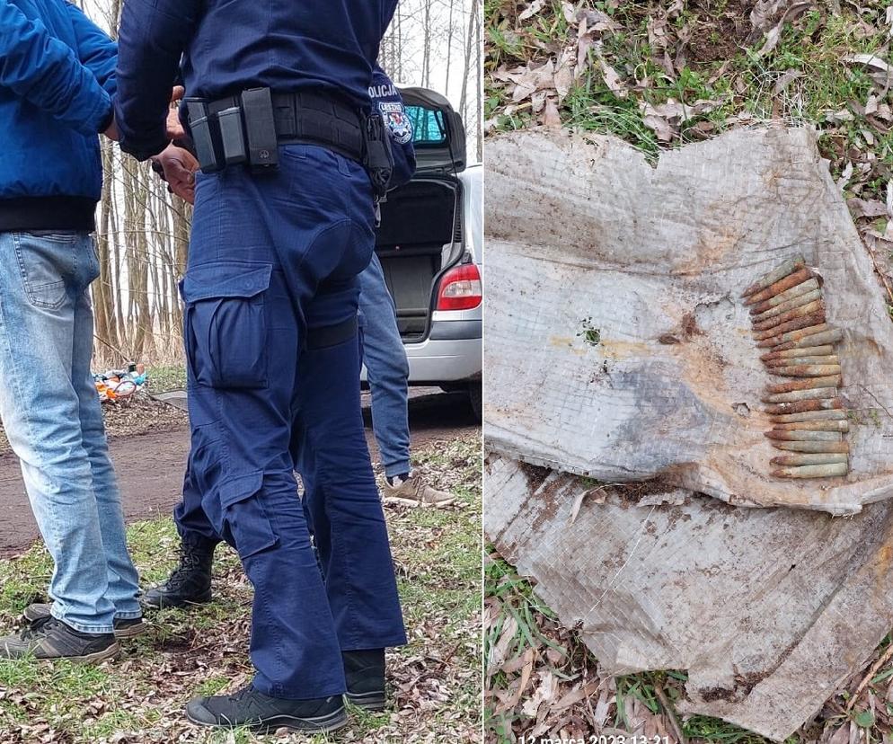 ​Prawie 80 sztuk amunicji miał przy sobie mężczyzna zatrzymany w lesie koło Leszna