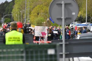 Protest na granicy polsko-niemieckiej w Lubieszynie