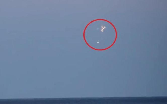 Ufo nad zatoką Gdańską widoczne było z Oksywia fot. Youtube - innemedium.pl