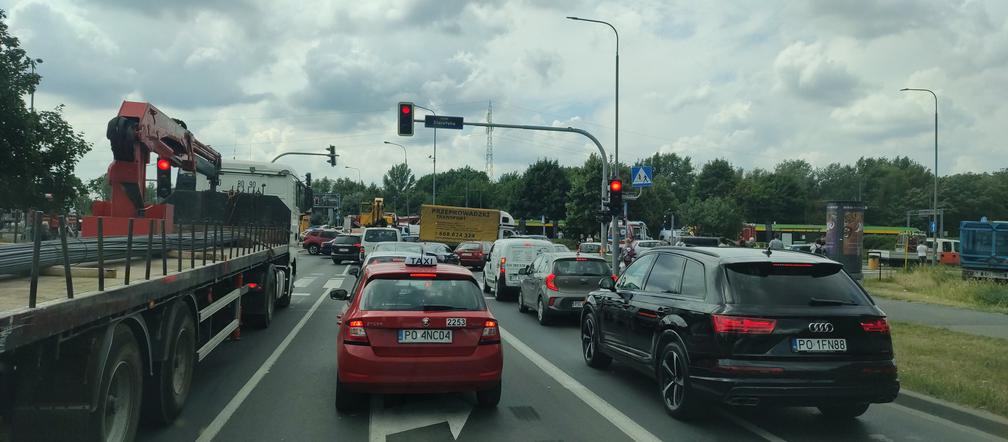 Wypadek tramwajów na rondzie Starołęka