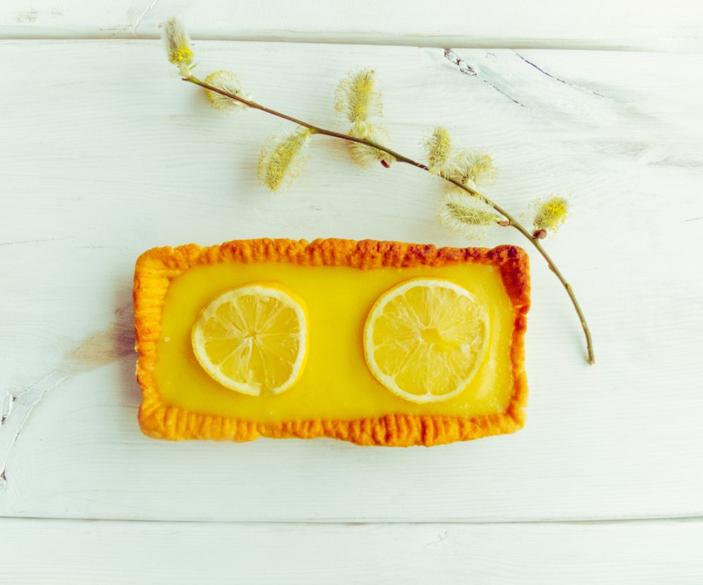 Mazurek cytrynowy - przepis na mazurek wielkanocny