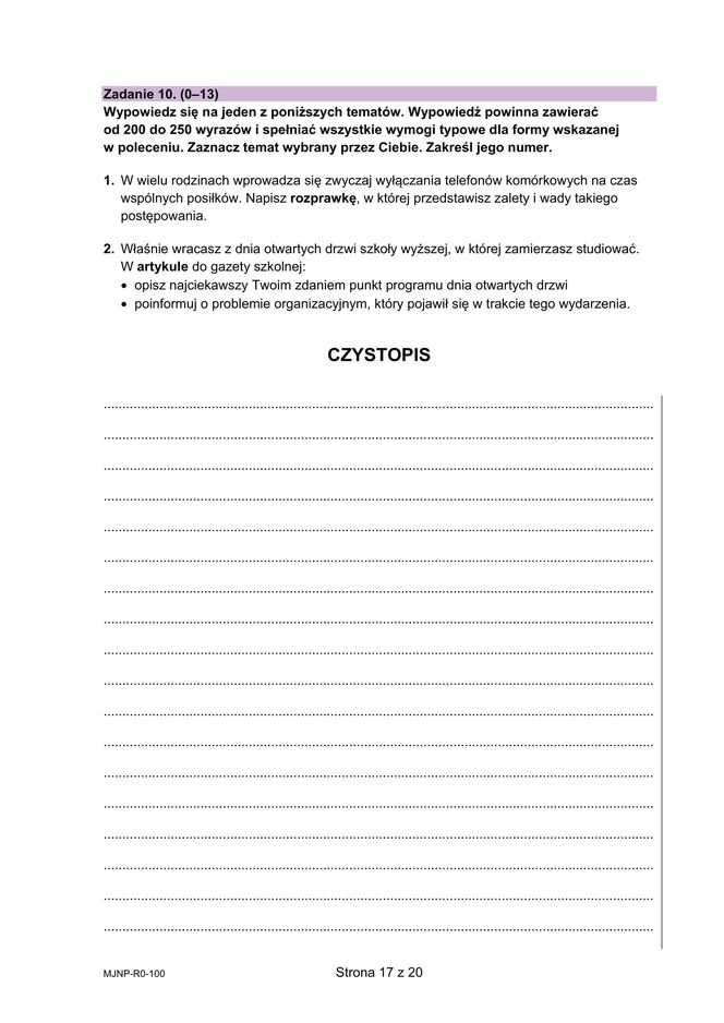 Matura 2025 niemiecki rozszerzony - arkusz CKE 13.05.2025 - Formuła 2023