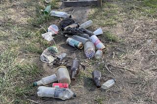 Północ Krakowa TONIE w śmieciach. Dzikie wysypisko, a obok las i... kościół