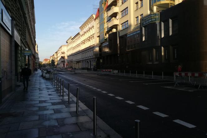 Przebudowa ulic w centrum Szczecina - listopad 2020
