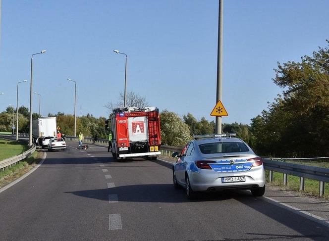 Tragiczny wypadek na drodze krajowej nr 2 w Białej Podlaskiej. Nie żyje motocyklista