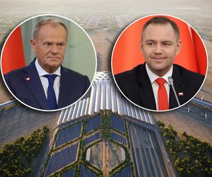 Tajemnicze słowa Tusk o CPK w stronę Nawrockiego